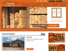 Tablet Screenshot of cashwaylumberinc.com